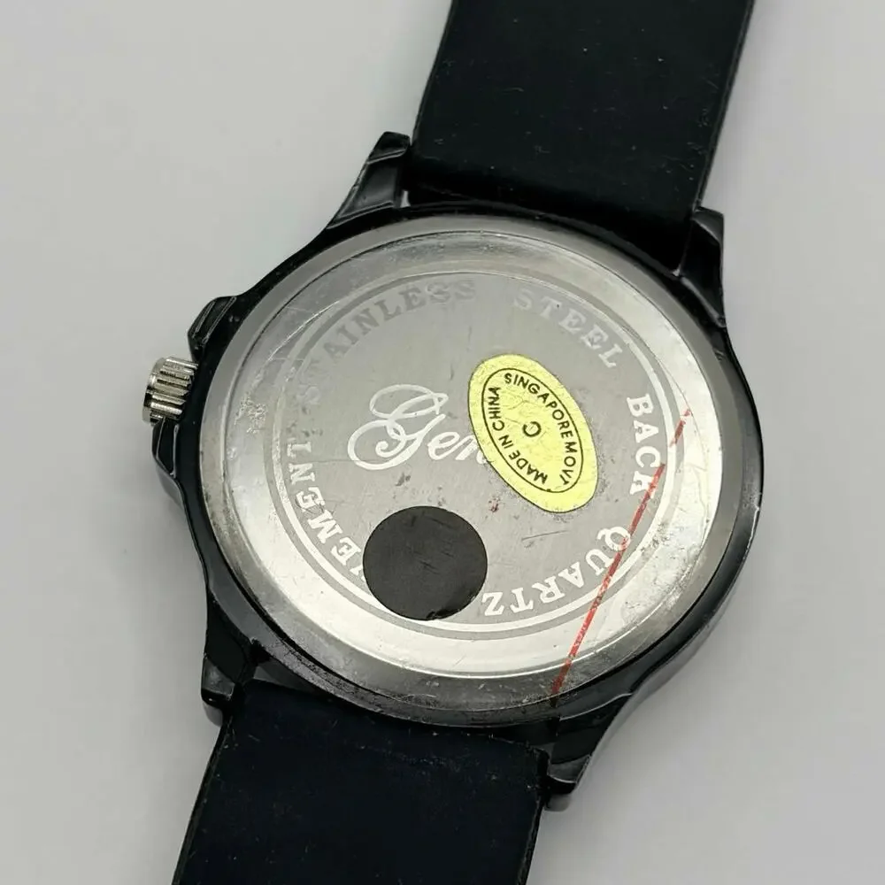 Black & Silver Geneva Men’s Watch